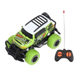 1:43 RC Mini Car Scrawl Cute Appearance Strong Friction Portable Off Road Remote Control Car Green