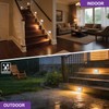 Sofiton 4-Pack Horizontal LED Step Lights, Color Adjustable (2700K-5000K), IP65