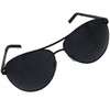 grinderPUNCH XL Extra Large All Black Aviator Sunglasses 62mm Dark