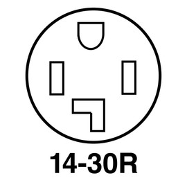 Legrand Pass & Seymour 3884CC6 30 Amp 125/250V 3 Pole 4 Wire Dryer Power Outlet Surface Receptacle, NEMA 14 30R, Black (1 Count)