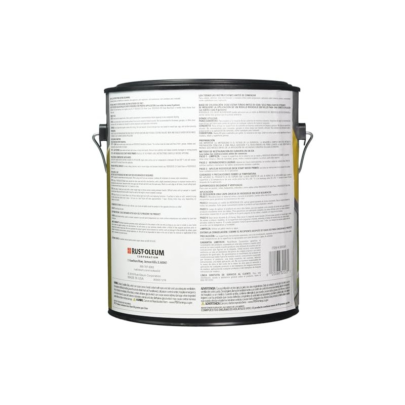 Rust-Oleum 300081 RockSolid 20X Deck Resurfacer, 1 Gal