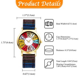 Bohemian Wrist Watch Women Genuine Leather Strap Antique: Analog Display Waterproof Quartz Wrist Watch Cute Fashion Watches Women Accessories - Birthday Anniversary Christmas Valentine's Day Gift