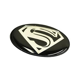 Emblem Compatible With 2005-2010 Chrysler 300, VIP Front Center Grille Grill Black Super S Logo Emblem Badge by IKON MOTORSPORTS, 2006 2007 2008 2009