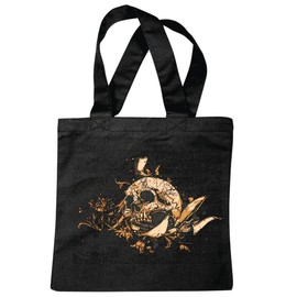 'Shoulder bag "Vintage Skull Gothic Outdoor Bike Club Mc Motorcycle Chopper Custom Motorbike, Meet Club Meet Shopping Bag School Bags Gym Bag in Black