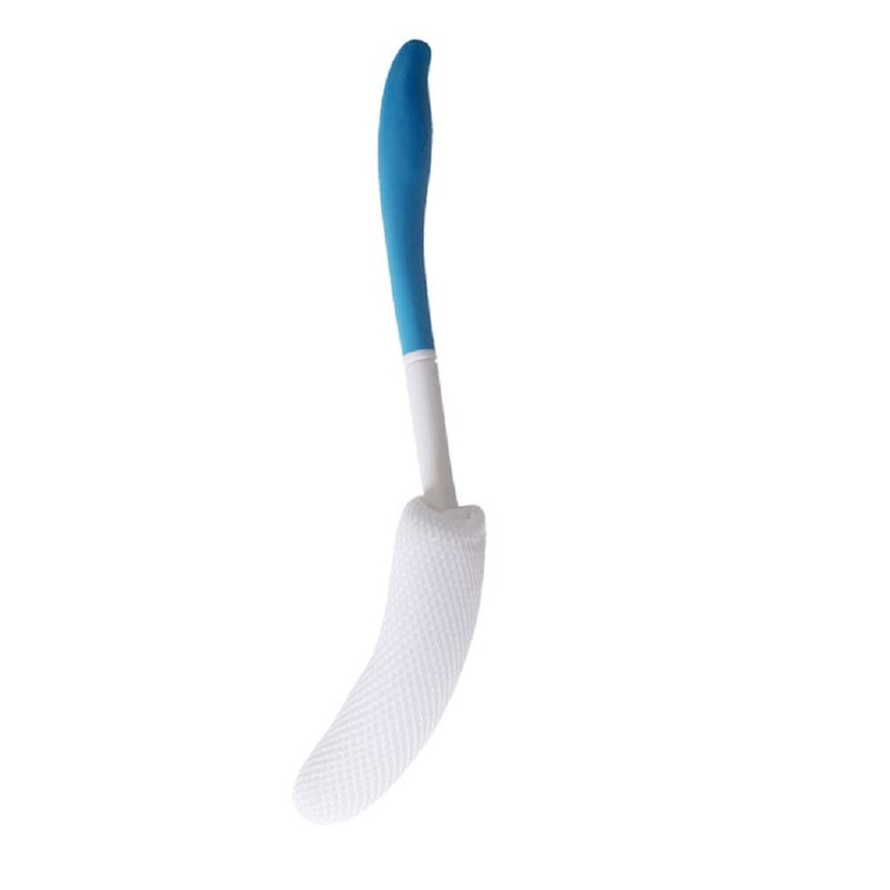 Shuiniba Body Back Bath Brush, Curve Long Handle Mesh Bag