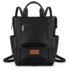 Montana West Wrangler Backpack Purse for Women Vegan Leather Fashion Anti Theft Convertible Backpack with Adjustable Strap