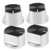 TEHAUX 4pcs Gas Cooktop Knobs Replacement Durable Stove Knobs for