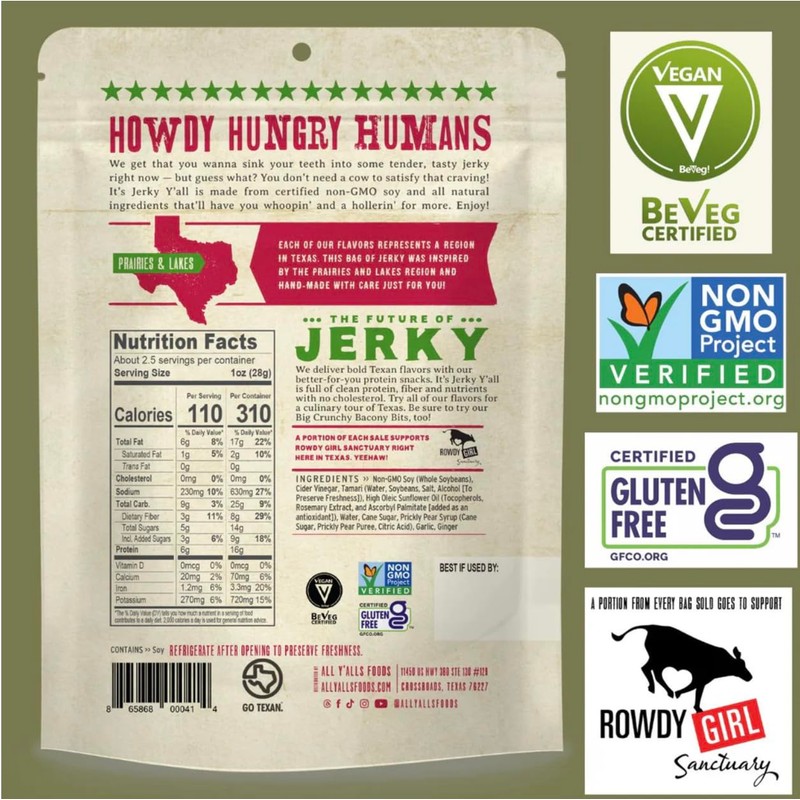 It's Jerky Y'all Plant Based Jerky SWEET & SPICY |