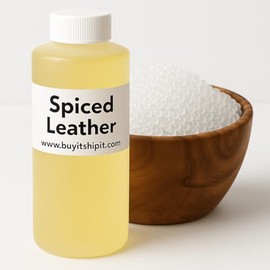 Buyitshipit - Spiced Leather Fragrance from Our Leather Collection - Perfect for Adding Aroma to Freshies, Candles and Diffusers - 16 Ounces