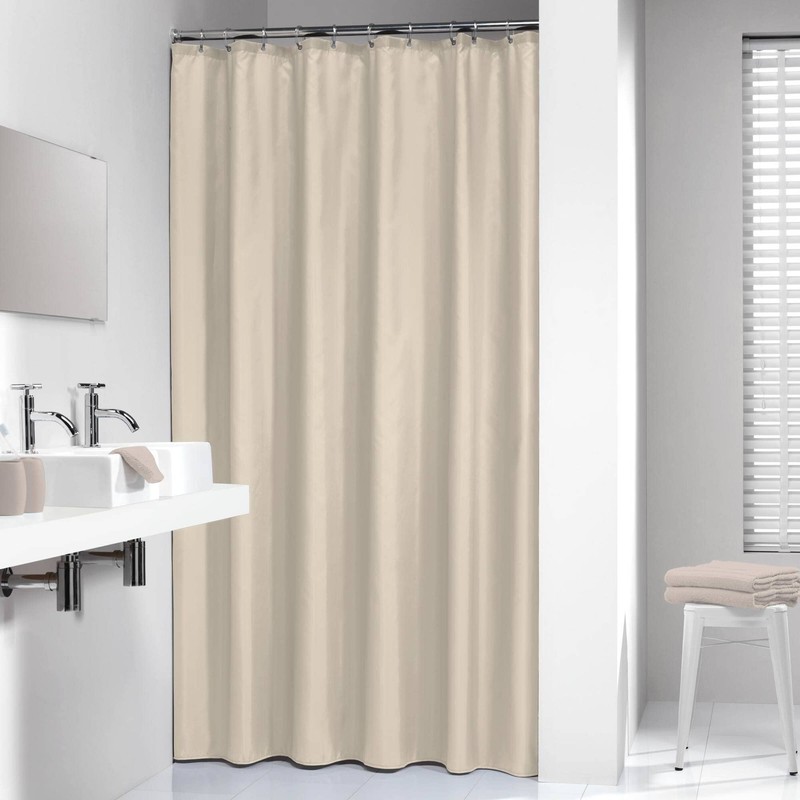 Sealskin Granada Shower Curtain, PEVA, Beige, 120 x 200 cm
