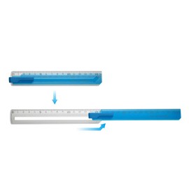 ソニック ノビルラ 16⇔30 直線定規 クリアブルー SK-499-CB