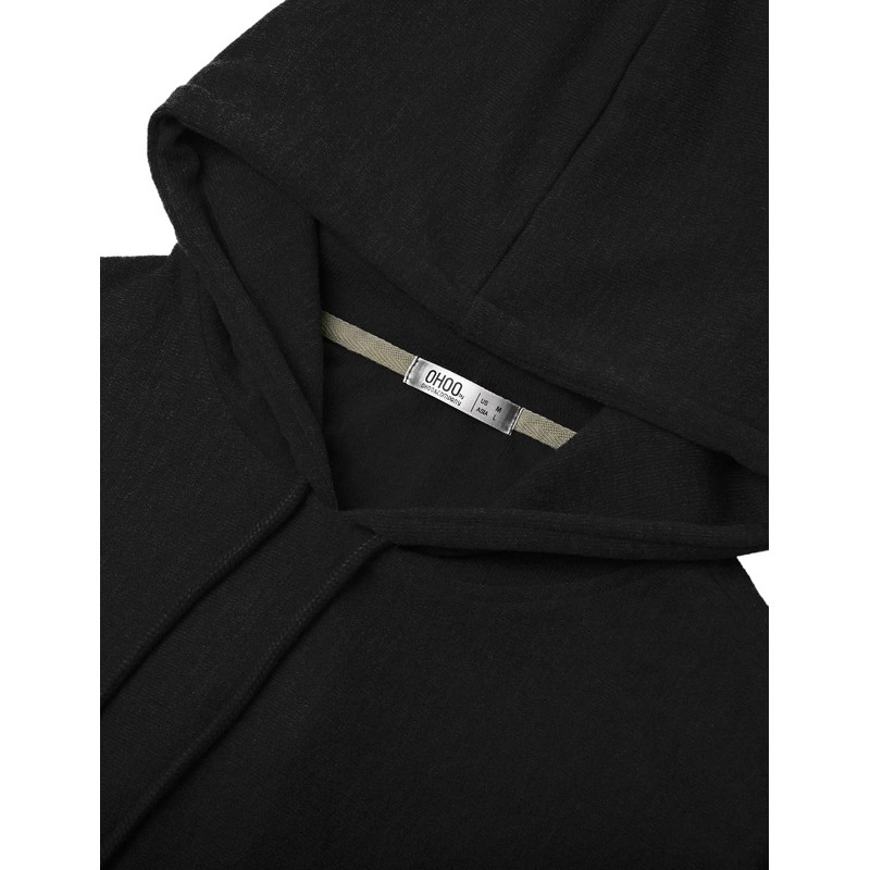 Ohoo Men's Hooded Poncho Cape Cloak Fashion Hoodie Pullover with