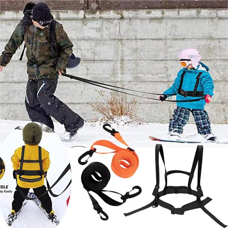 AIXXCUVQ Skiing Training Straps for Kids Safety Rope for Skiing