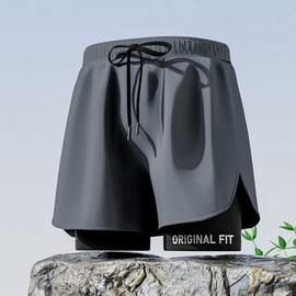 Men's Swim Trunks Rashguard Boardshorts - Plus Size Available Shorts Black/XL