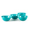 HomeVss, Pearl Dots Stoneware Dinnerware Set (20pc Set, Turquoise)
