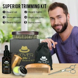 Aliver Kit Barba Cuidado Barba Regalos Para Hombre Crecer