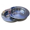 Polished Stainless Steel 2PCS Communion Tray Plate Set for Churches,2