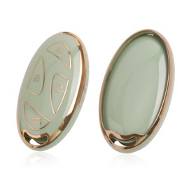 GAFAT Hyunda-i Tucson 2025 / Kona SX2 EV/ Ioniq 6/ ioniq 5/ Sante Fe 2024 2025 2026 Key Cover, Car Key Protection, Key Case, Key Cover, TPU Silica Gel (Green, 7 Buttons)