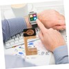 TEHAUX 1Pc Bamboo Smart Watch Charging Stand Elegant Natural Holder