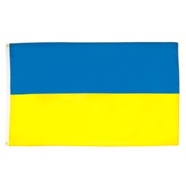 AZ FLAG - Ukraine Flag - 3x5 Ft - 100D Polyester Ukrainian Banner with Two Metal Grommets - Fade Resistant - Vivid Colors - 3' x 5' Feet - 150x90 Cm