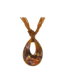 Venetiaurum Murano Glass Necklace 925 Silver Made in Italy