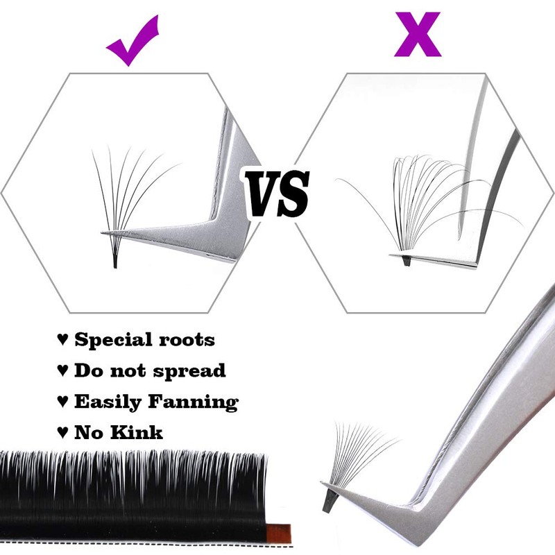 Fadvan Russian Natural Curl Professional Eyelash Extensions Easy Fan Lashes