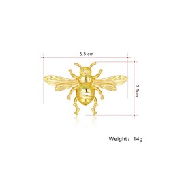 ARFUKA Brooch Vintage Bee Brooch Pins Pin for Clothes Bags Jackets Birthday Christmas Gifts for Women Gold, Metal