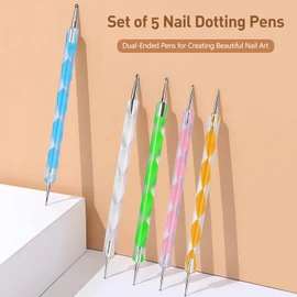 Embossing and Clay Sculpting Dotting Tool Set, Ball Stylus for Nail Art, 2 Way Sizes for Diverse Patterns