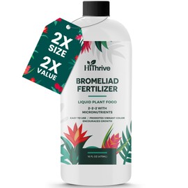 16oz Bromeliad Fertilizer - Makes 24 Gallons of Liquid Bromeliad Plant Fertilizer for Bromeliads Live Plant, 2-2-2 NPK Liquid Plant Food for All Bromeliaceae Plants’ Vibrant Growth & Blooms