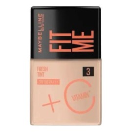 Maybelline Base Fit Me Fresh Tint 30ml, larga duración, alta cobertura, con protector solar