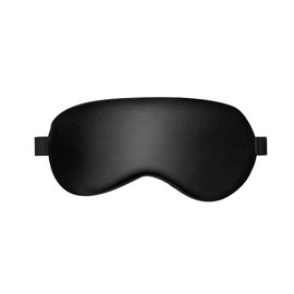 Silk Sleep Mask, Eye Mask Blindfold for Travel & Sleeping & Nap (Black, One size)