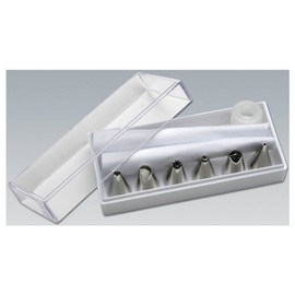 GSD Professional Grade Icing (Piping) Set with Cotton Bag : Seven Stainless Steel Nozzles & Coupler Set