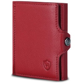 VON HEESEN Credit Card Holder Credit Card Holder, red, Without coin compartment