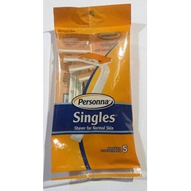 5 Pack Single Blade Disposable Razors for Normal Skin