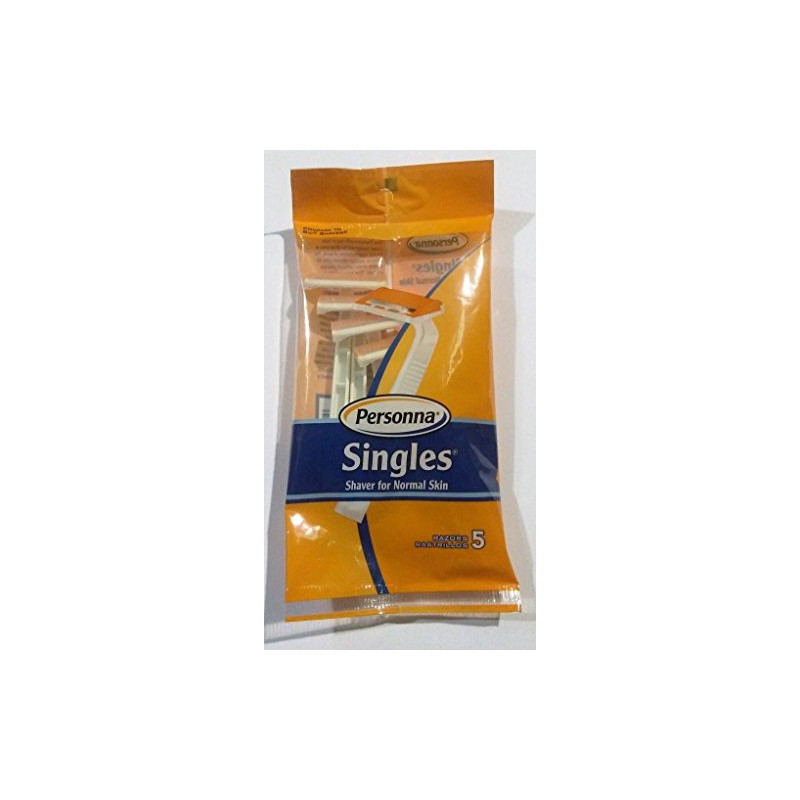 5 Pack Single Blade Disposable Razors for Normal Skin