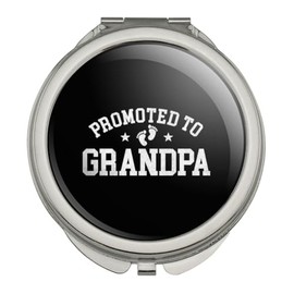 GRAPHICS & MORE Promoted to Grandpa Straight Compact Travel Purse Handbag Makeup Mirror
