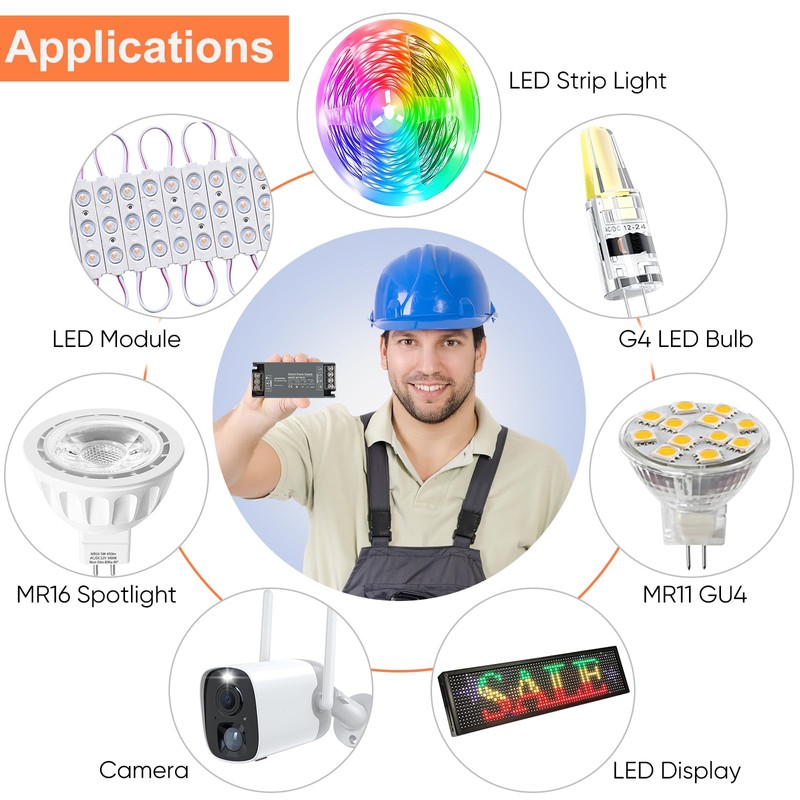Karyoosi 24V 60W LED Driver, LED Power Supply 2.5A, AC