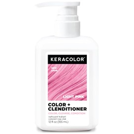 KERACOLOR - Acondicionador Color Plus, rosa claro, 12 onzas