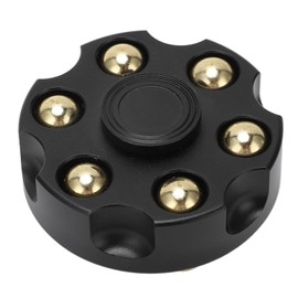 Fingertip Gyroscope Toy Detachable Relieves Stress Metal Rotating Decompression Toy for Home Office Black
