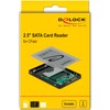 Delock 2.5 inch SATA card reader for CFast memory cards