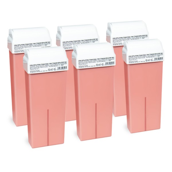Hot Pink Wax Cartridges 6 Pack 100ml Each Refill Kit