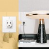 3 Prong to 2 Prong Outlet Plug Adapter Grounding Converter