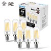 LVWIT Dimmable T6 LED Edison Bulbs, 4.5W (40W Equivalent), E12