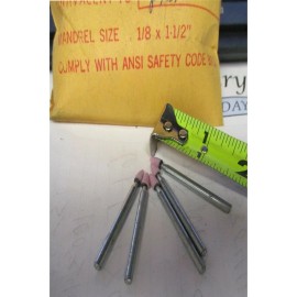 modern abrasives Aluminum Oxide Mounted Point 1/8" Head Diam x 1/4" Thickness, B55, Pointed End 5
