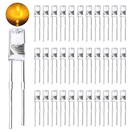 LedWekei LED Light Emitting diode 5mm high Brightness LED Clear LED Light Emitting Diodes Bulb LED Lamp, 5 mm Smooth Cylindrical concave Surface (120pcs Yellow)