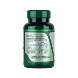 Herbalia Lab | Calcio Max 600 Triple Fuerza con Vitamina D3 y Omega 3-90 Tabletas