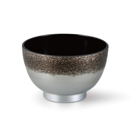 OL-42-1 TA 3.5 Plain Soup Bowl Tattoo Silver Black