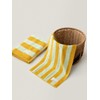 Autumn Citrus Striped Bath Towel,100% Combed Cotton,Soft Absorbent