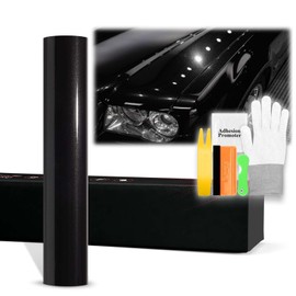 20"x60" (1.6FTx5FT) PPF Paint Protection Film Gloss Black Silver Metallic Self Healing Auto Bra Vinyl Wrap Invisible Scratches Shield Sheet DIY with Tool Kit