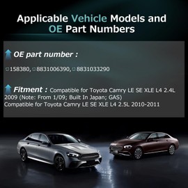 AC Compressor with Clutch Compatible for Toyota Camry LE/SE/XLE L4 2.4L 2.5L 2009 2010 2011 AC Compressor Replaces# 158380 8831006390 8831033290